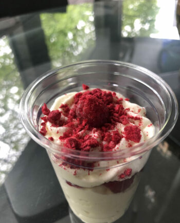 White Chocolate and Raspberry Mousse