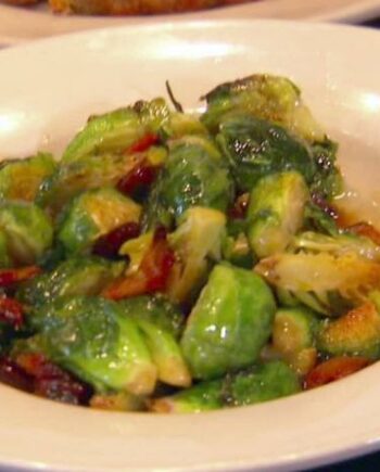 Bacon braised Brussels sprouts